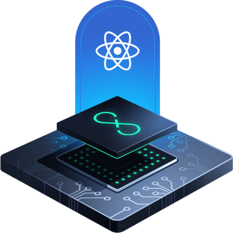 React fancy logo